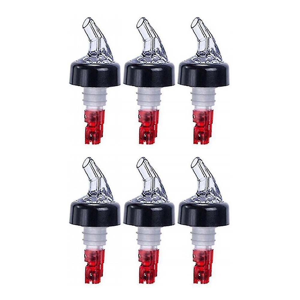 Pourers For Spirits， 6pack Stainless Steel Freeflow Liquor Spirits Pourer