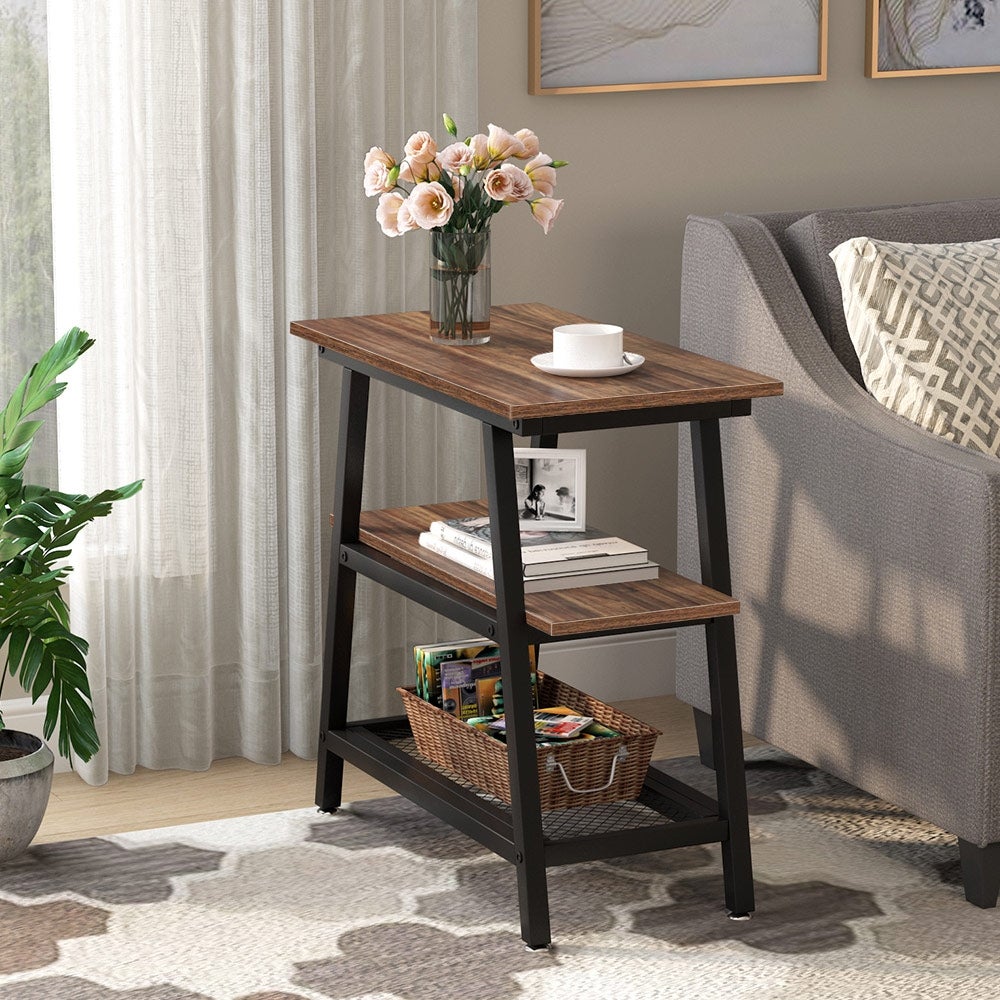 3-Tier End Side Table for Living Room Bedroom Hallway