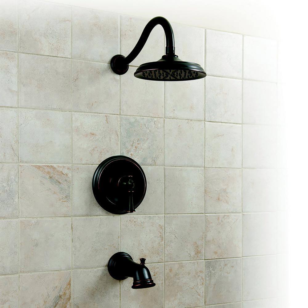 Tosca Single-Handle 1 Spray pressure balance Tub and Shower Faucet in Oil Rubbed Bronze Valve Included. H09TS-012-ORB