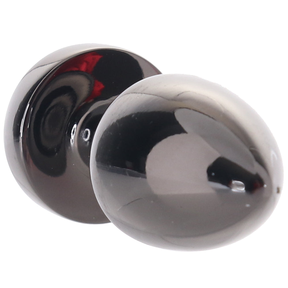 Rear Assets Petite Rainbow Gem Plug in Gunmetal