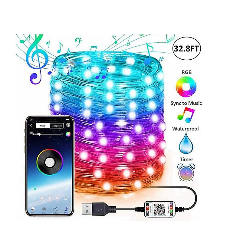 Bluetooth Light String Mobile Phone App Copper Wire Light String