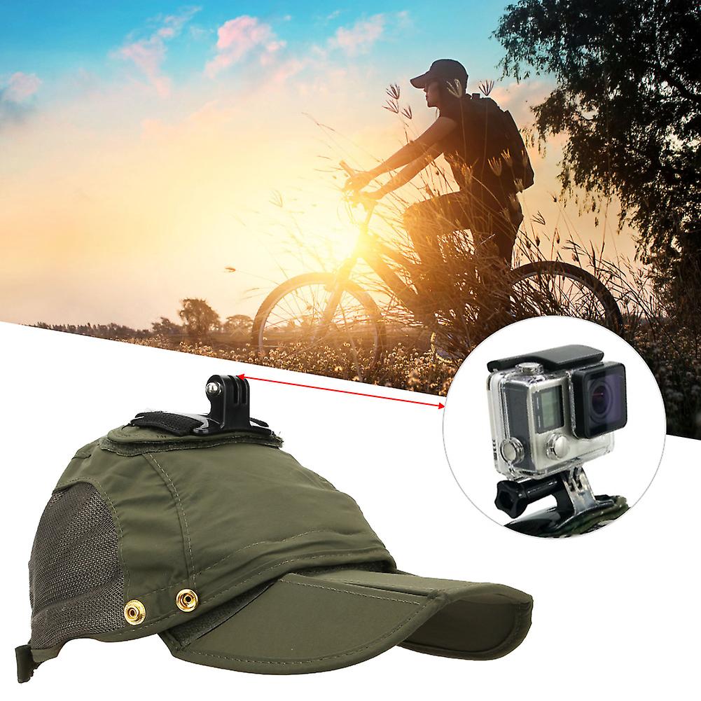 Sports Camera Multifunction Waterproof Baseball Hat Peaked Cap For Dji Osmo Action / Goprogreen