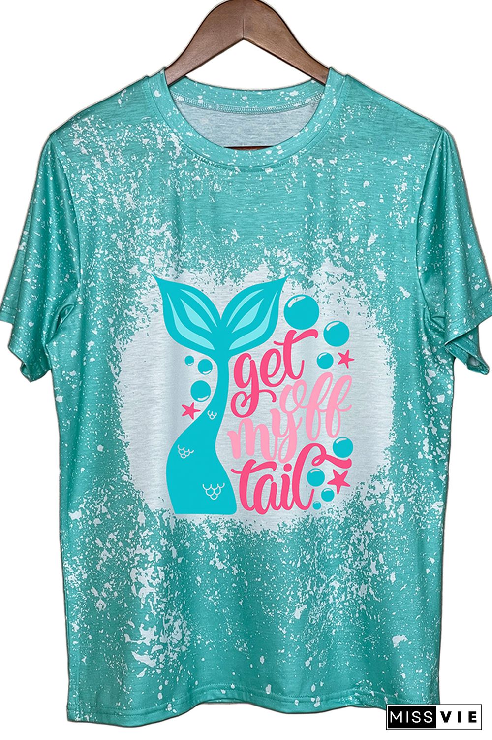 Mermaid Printing Graphic Tee Wholesale