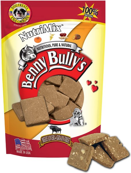 Benny Bullys Liver NutriMix Freeze-Dried Dog Treats， 2.1-oz bag