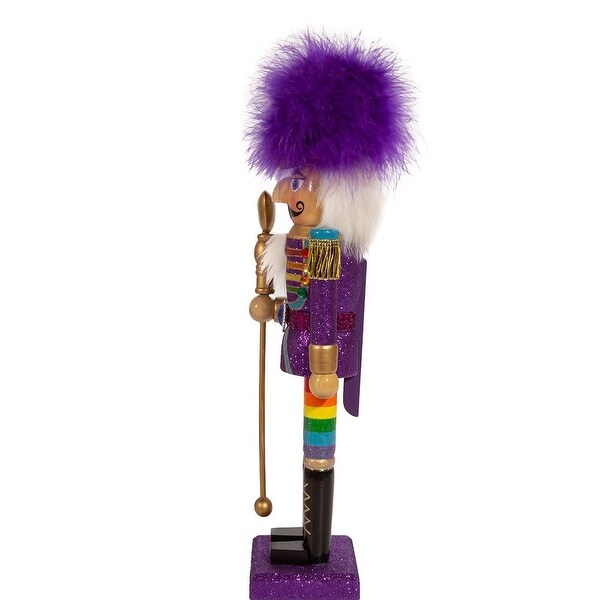 Kurt Adler 15Inch Wooden Gay Pride Nutcracker