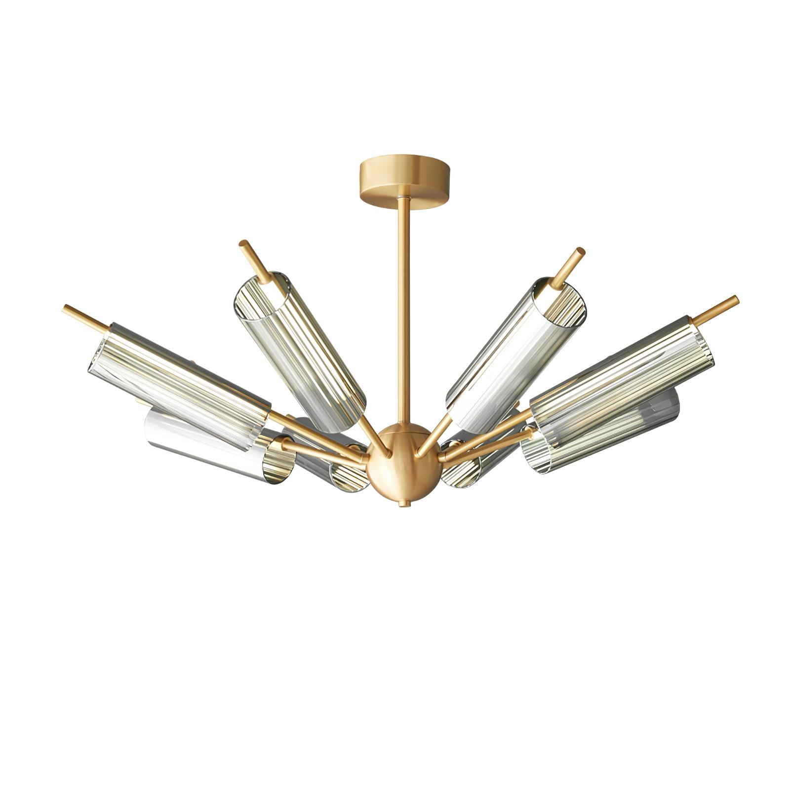 Sputnik Brass Chandelier