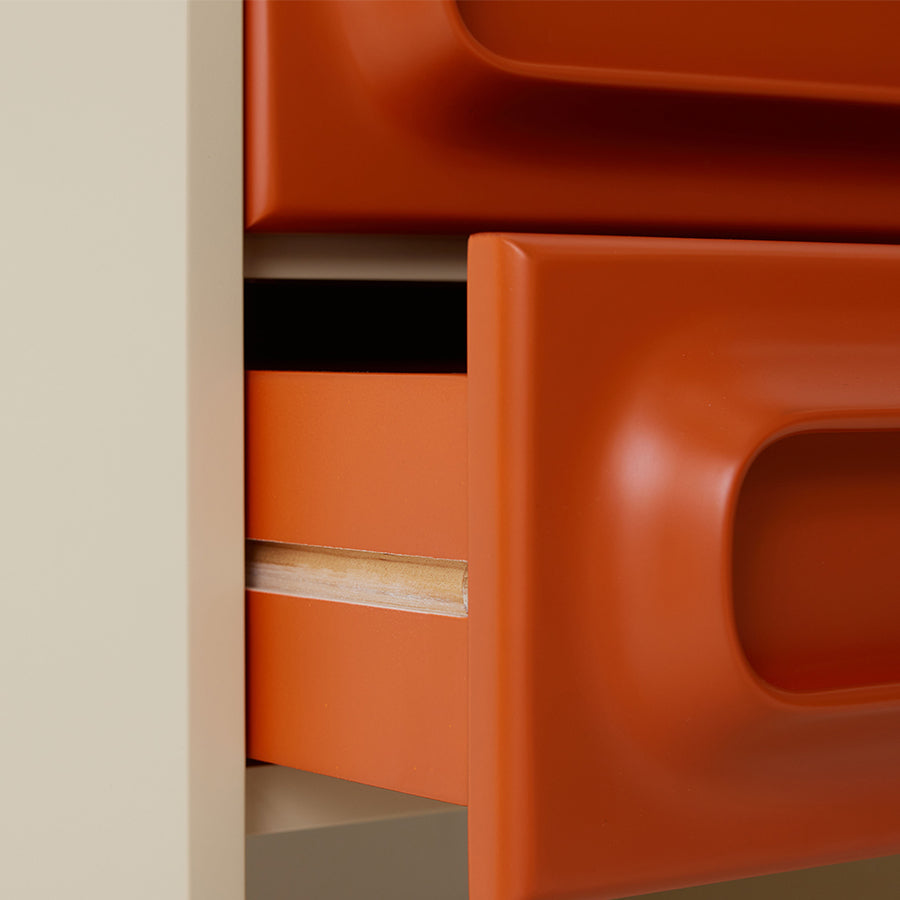 Nightstand Space orange / cream