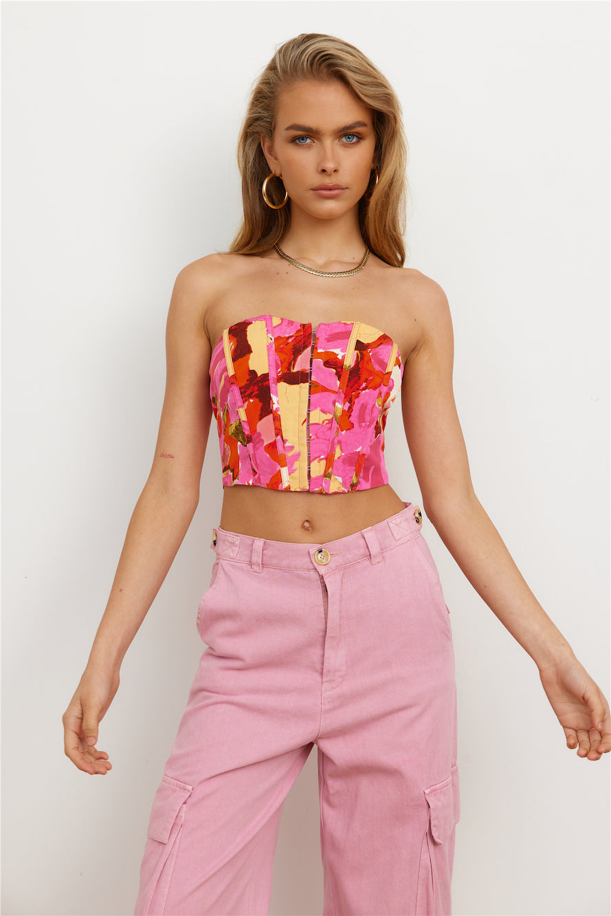 Loving It All Crop Top Pink