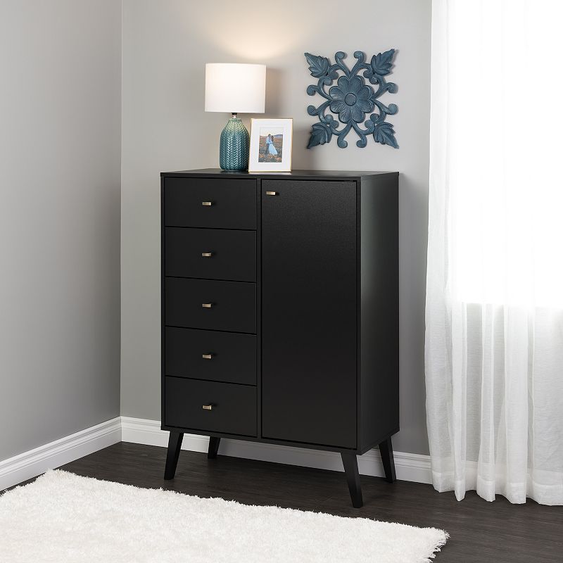 Prepac Milo 5-Drawer Chest with Door