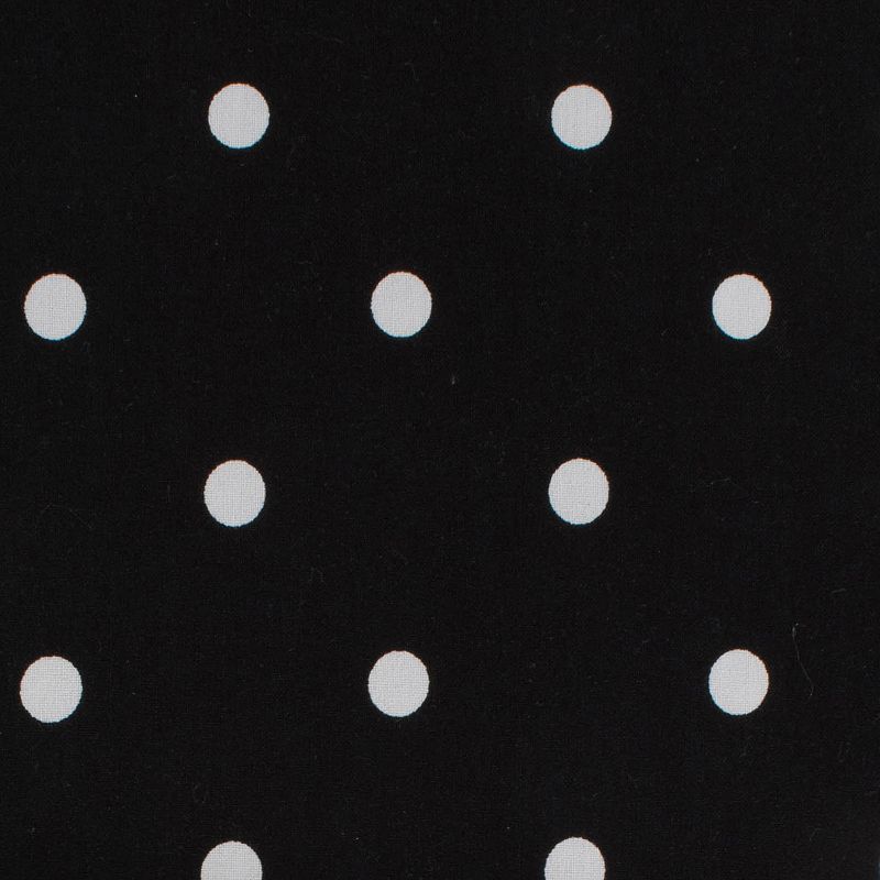 72 White and Black Rectangular Reversible Polka Dot Table Runner