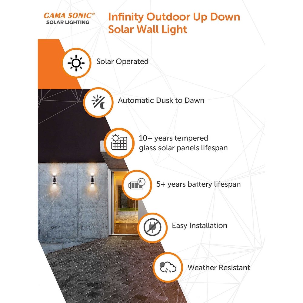 Infinity Solar Up and Down Wall light   N/A