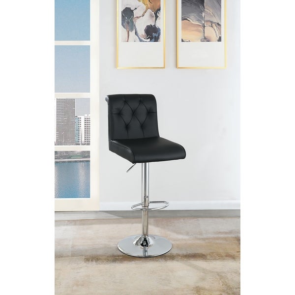 Poundex Adjustable Height and Swivel Barstool - 38