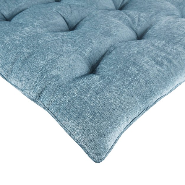 Alder Chenille Lounge Floor Pillow Cushion Aqua Intelligent Design