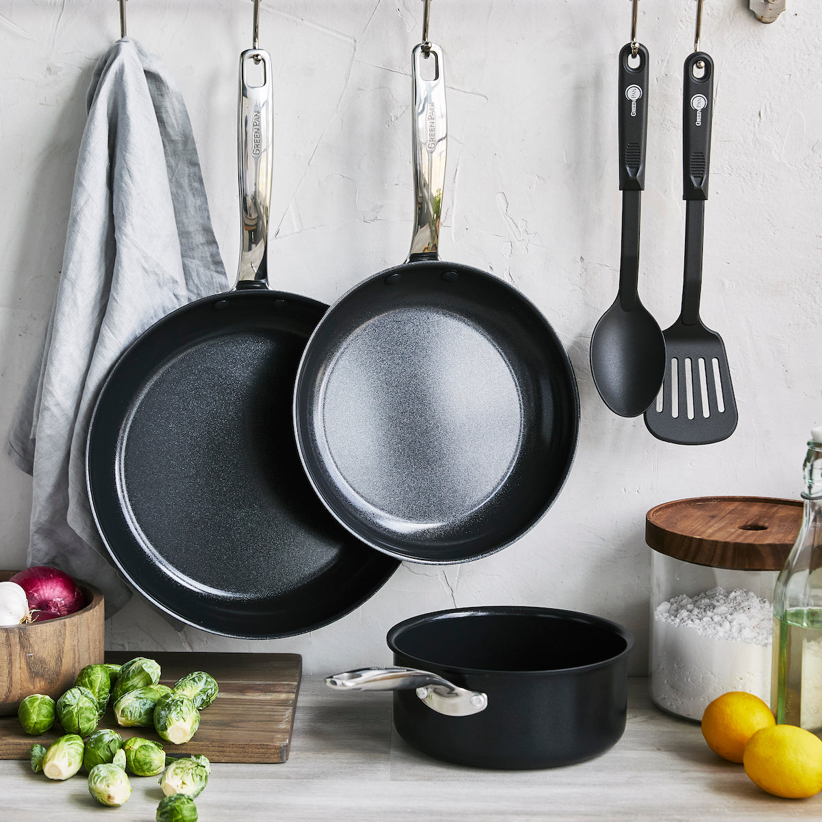 Chatham Black Ceramic Nonstick 5-Piece Cookware Set