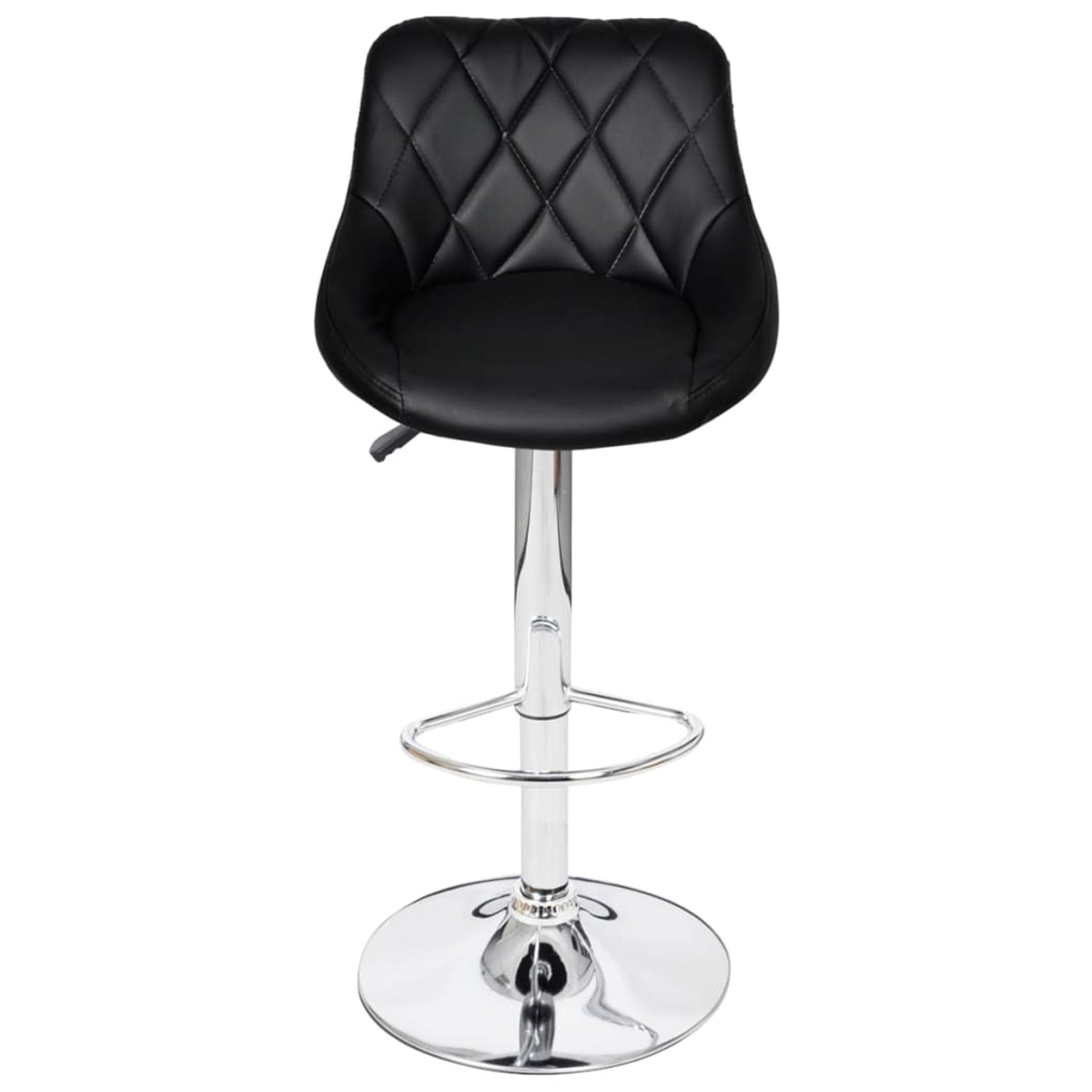 Abody Bar Stools 2 pcs Black Faux Leather