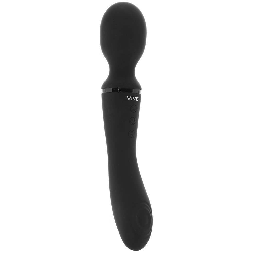 Vive Enora Double Ended Pulse Wave Wand in Black