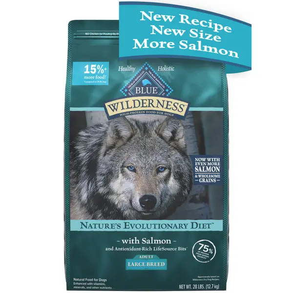 Blue Buffalo Wilderness 28 lb Salmon High Protein Large Breed Adult Dry Dog Food Wholesome Grains