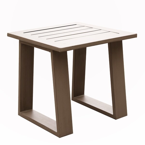 Outdoor Indoor Aluminum Square End Table