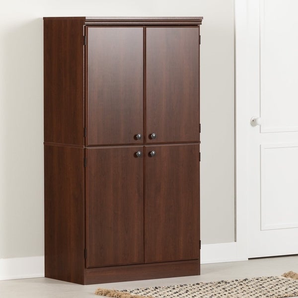 4-Door Storage Cabinet， Multiple Finishes