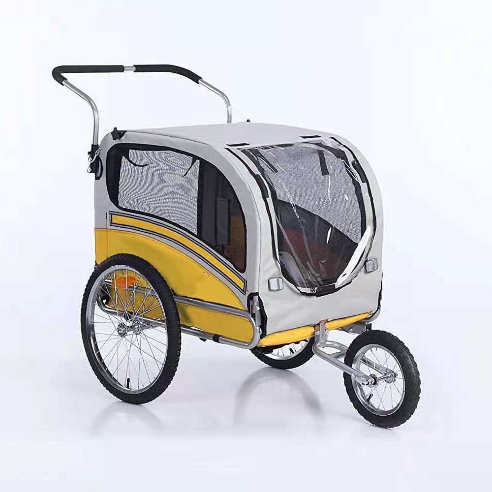 Dog cart of 2 in1 Medium pet Dog Bike Trailer Bicycle Carrier and Stroller Jogger