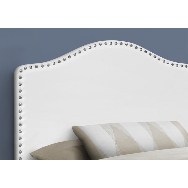 Bed， Headboard Only， Twin Size， Bedroom， Upholstered Pu Leather Look， Transitional - - 31784745