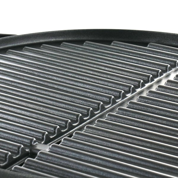 15 Serving Nonstick Indoor/Outdoor Electric Grill in Gun Metal