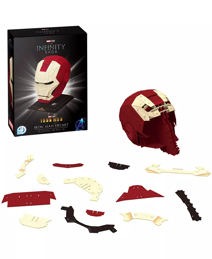 University Games 4D Cityscape Marvel the Infinity Saga Iron Man Helmet 3D Puzzle  92 Pieces