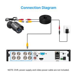 ZOSI 4-In-1 Wired 1080P FHD Outdoor Home Security Camera Compatible with TVIAHDCVI Analog DVR 80 ft. Night Vision 1AC-2112C-BS-US*2