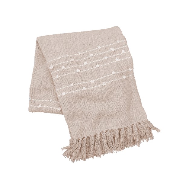 Carol amp Frank Tabb Dune White Throw Blanket