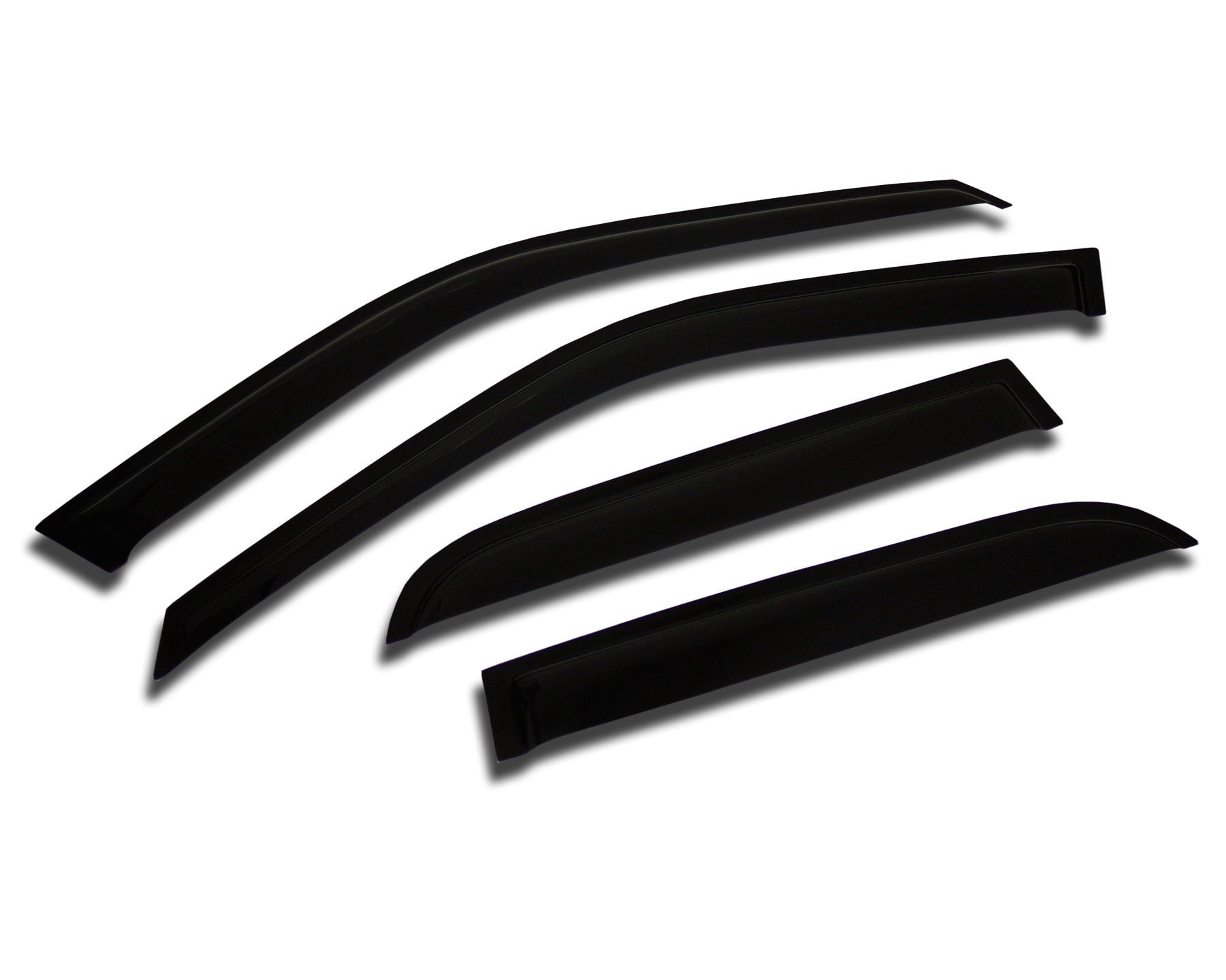 TuningPros WV2M-489 Outside Mount 2.0mm Window Visor Deflector 4 Pcs Set For 2000-2004 Volvo S40