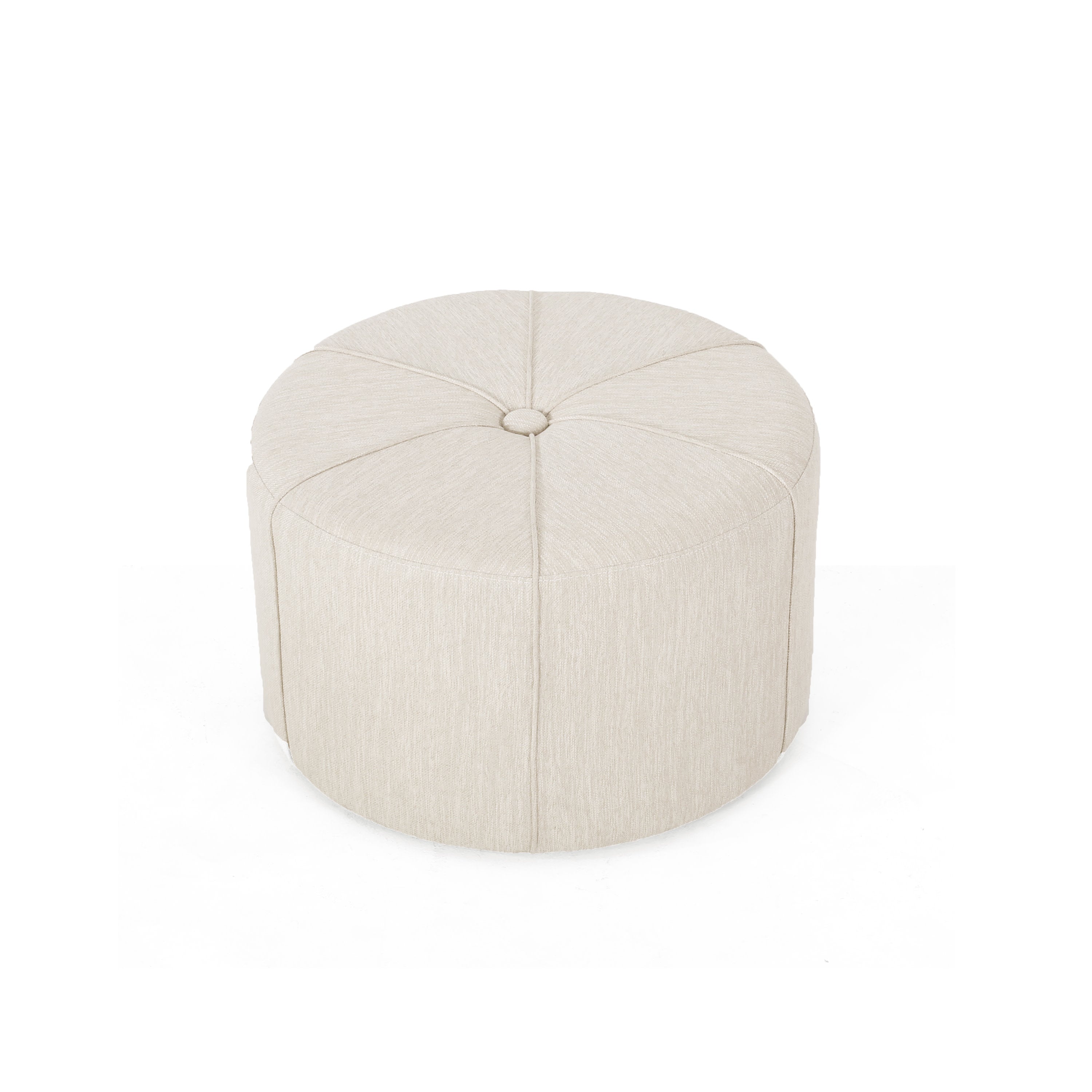 Bergeson Fabric Upholstered Round Ottoman