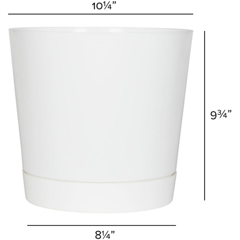 FLOWER POT WHITE 10