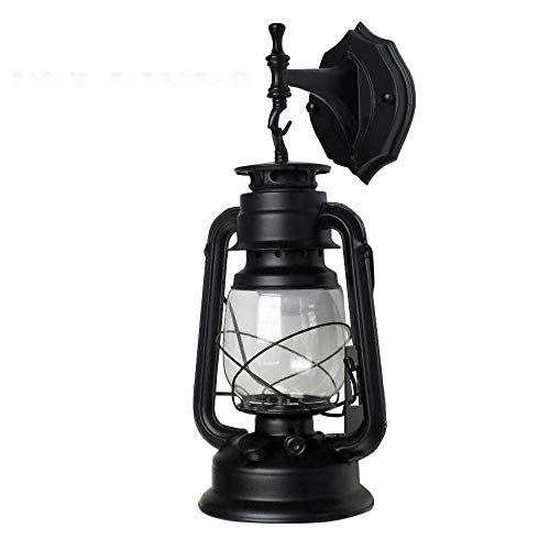 OUKANING Retro Exterior Wall Light Fixture Lantern Lamp Outdoor Garden Lamp Sconce Light