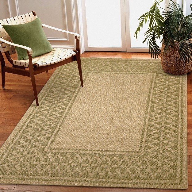 Liora Manne Sahara Border Indoor outdoor Rug