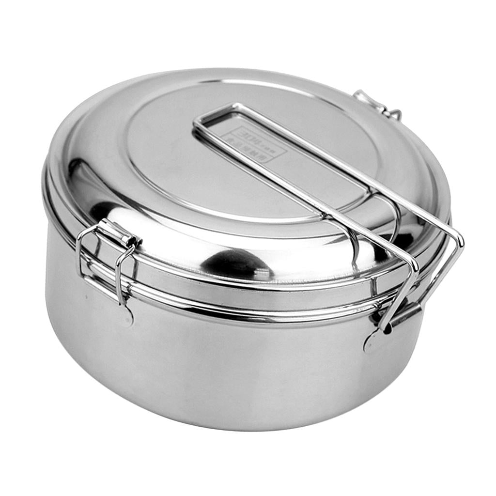 Food Stainless Steel Mess BBQ Container for Outdoor , , Small