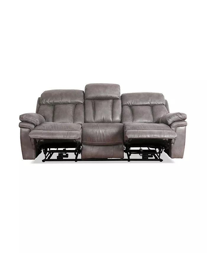 Armen Living Estelle 88 Fabric in Power Reclining Sofa