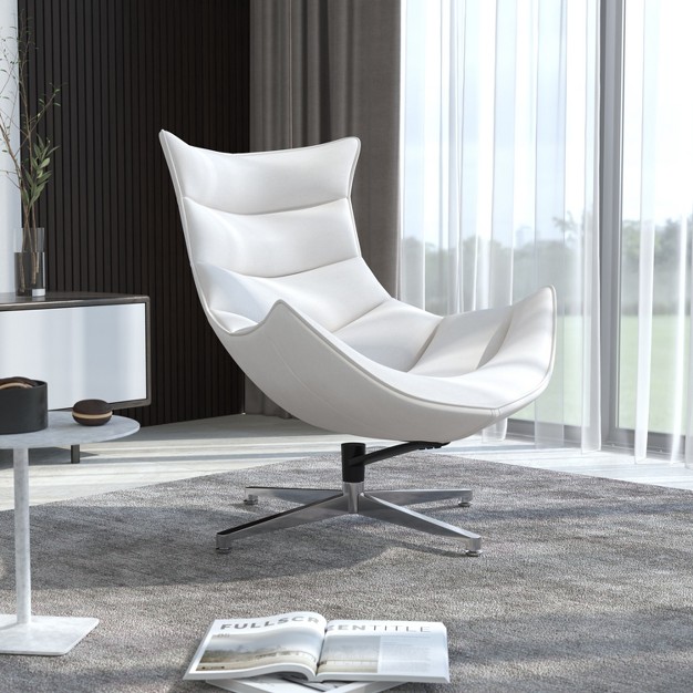 Emma And Oliver Home Office Swivel Cocoon Chair Living Room Accent Chair