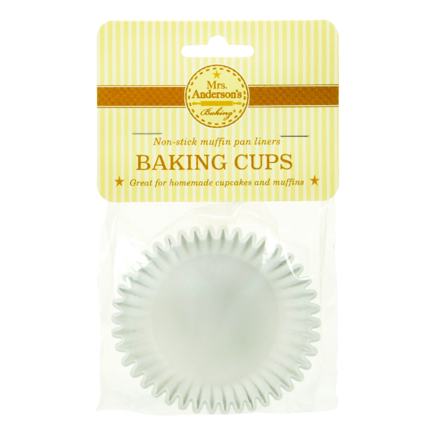 Mrs. Andersons Baking Texas Size Muffin Cups White 24