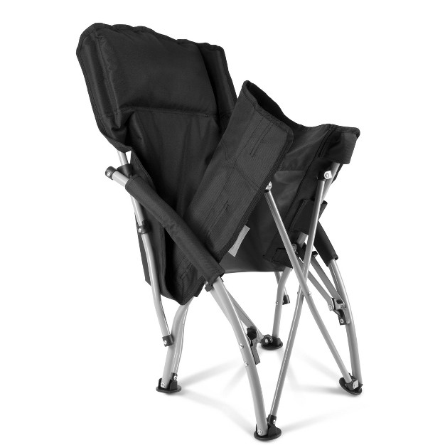 Picnic Time Tranquility Portable Beach Chair Black