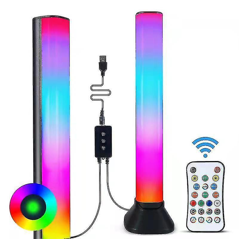 Colour Changing Led Strip Lights With Remote， Gaming Table Lamps Play 46 Lighting Modes， Rgb Ambianc