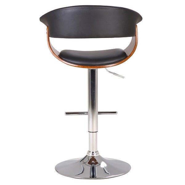 Mid-century Modern Height-adjustable Swiveling Bar Stool