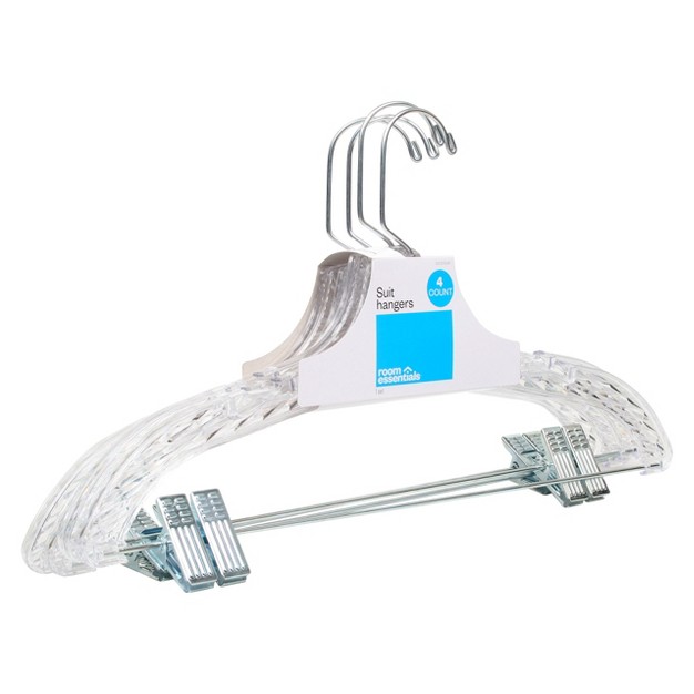 4pk Crystal Suit Hangers