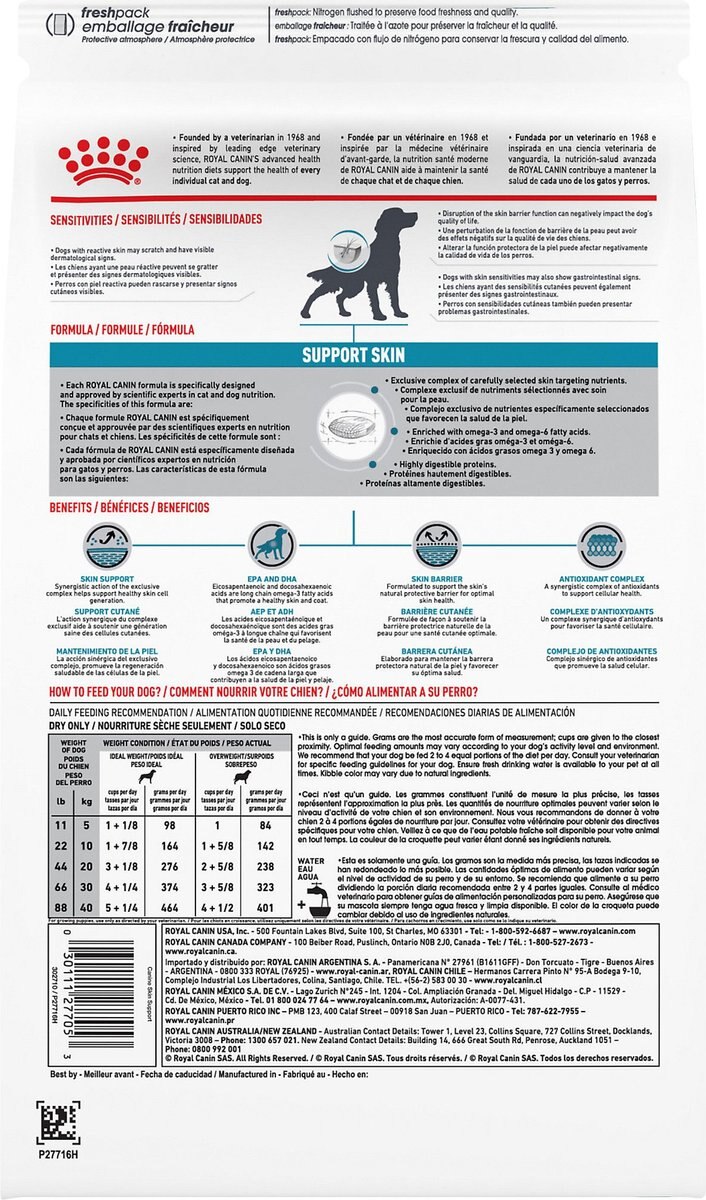 Royal Canin Veterinary Diet Adult Skin Support Dry Dog Food