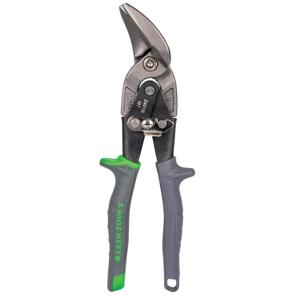 Klein Tools Offset Right-Cutting Aviation Snips 2401R