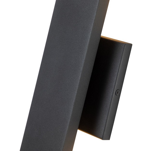 C Cattleya 2 light Integrated Led Outdoor Wall Light With Matte Black Finish