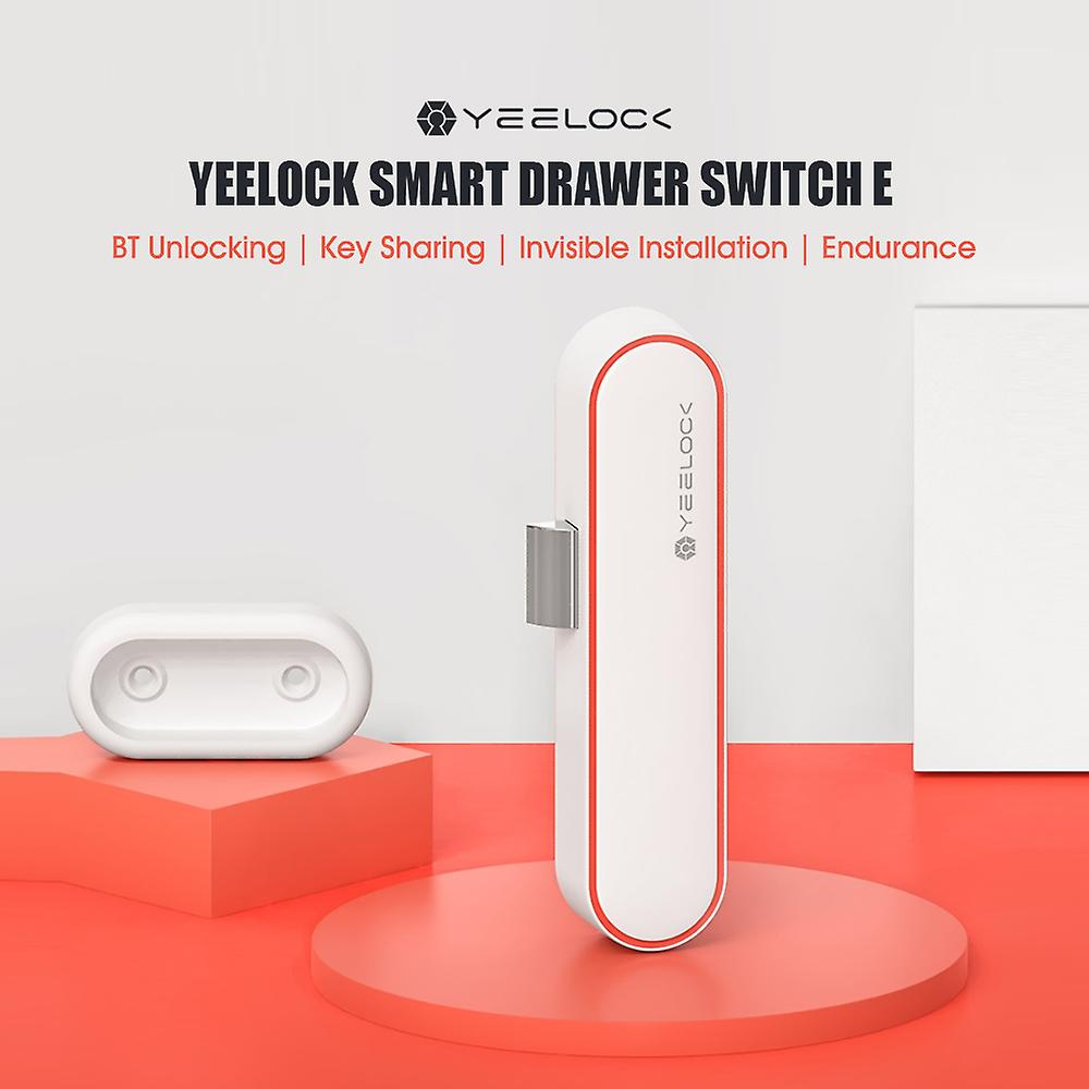 Yeelock Smart Drawer Lock E Keyless Lock Bt App Management Anti-theft Children Safety Hidden Lock No.322046