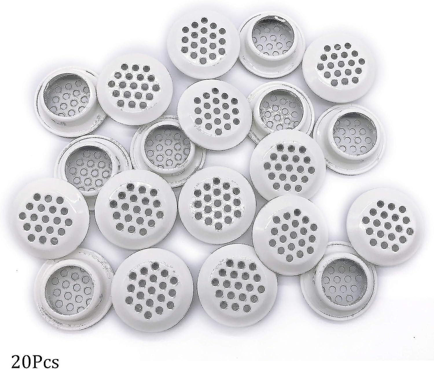 20pcs Vents 25mm Circular Soffit Stainless Steel Round Mesh Hole Louver For Kitchen Ba