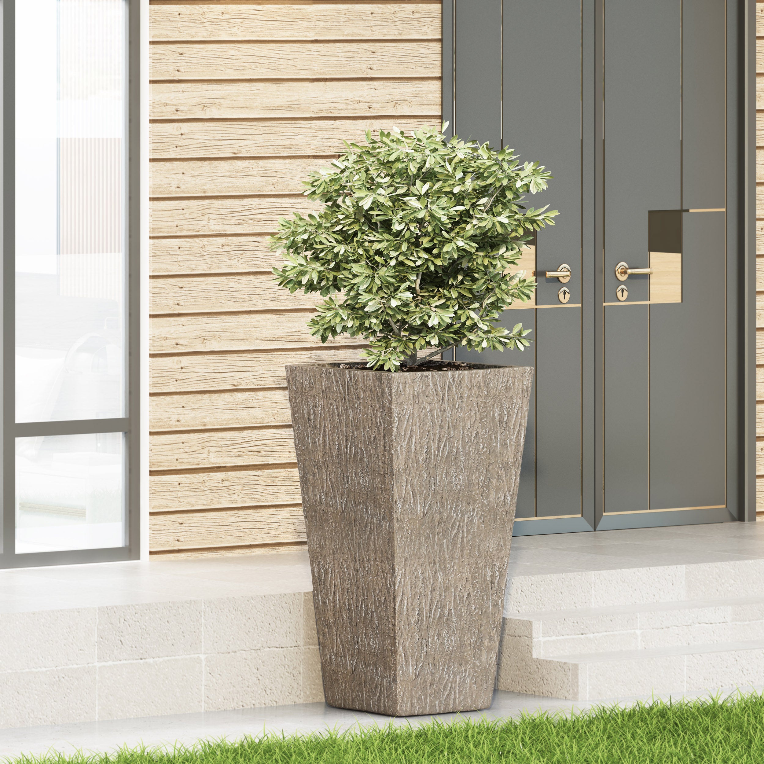 Mistler Outdoor Cast Stone Planter