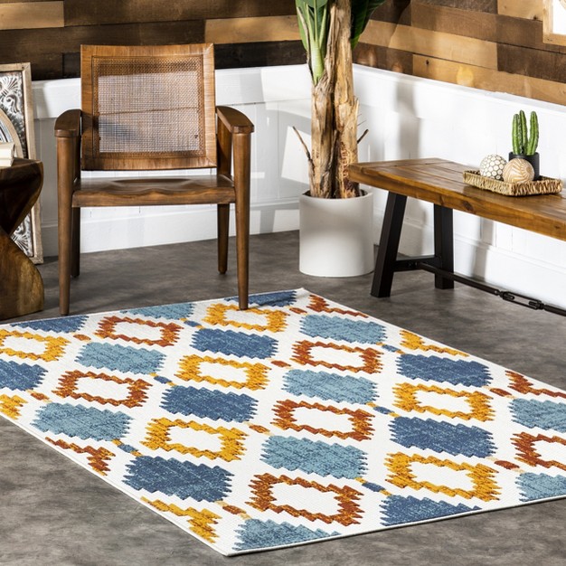 Nuloom Marcela Geometric Indoor outdoor Patio Area Rug