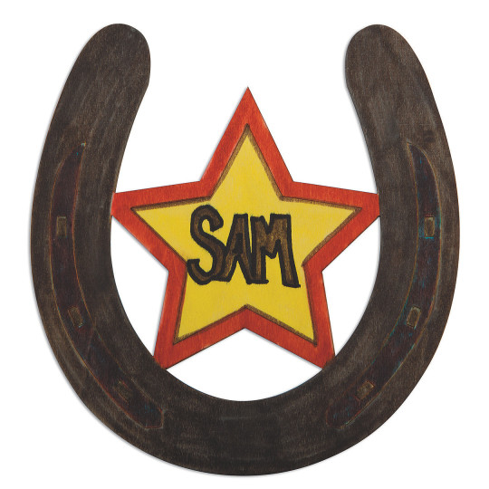 S S Worldwide Lucky Wood Horseshoe Plaques